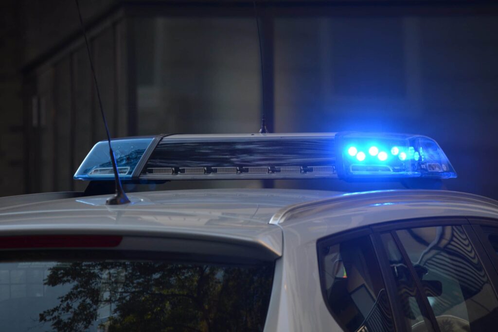 police car rotation lights